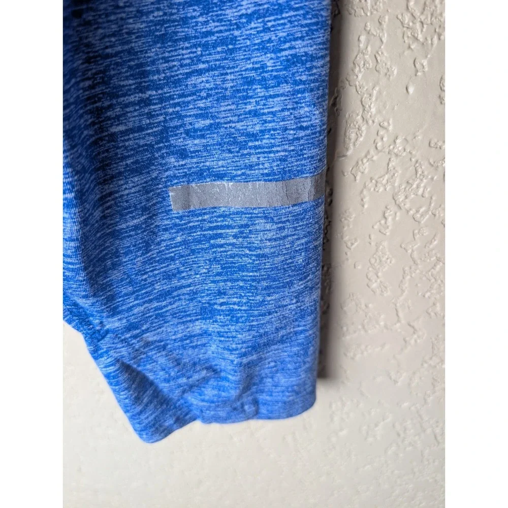 Nike Womens Element 1/2 Zip Running Dri  Fit Top Blue Size XL Heathered Blue